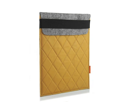 Чохол для планшета FeltFabricDesign з повсті і шкіри сірий М44(10091)