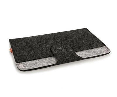 Чехол для планшета из войлока FeltFabricDesign черный с дополнительным отделением М12 (10047)