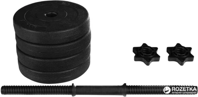 Гантель RN-Sport бітумна 5.5 кг (BD-6)