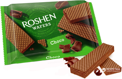 Паковання вафель Roshen Wafers Wafers Шоколад 22 шт х 72 г (4823077621642)