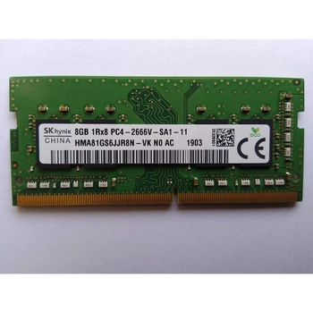 память SO-DIMM DDR4 8GB Hynix ORIGINAL (HMA81GS6JJR8N-VK) 2666 MHz, CL19, 1.2 V