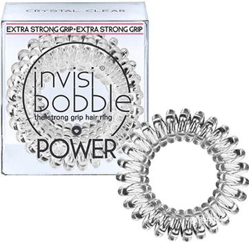 Резинка-браслет для волос Invisibobble Power Crystal Clear 3 шт (4063528059123)