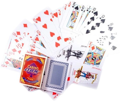 Карты игральные покерные пластиковые Duke Casino DBW 54 листа 87х62 мм (DN30765)