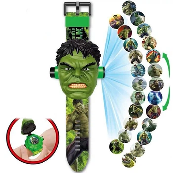 Игровой набор Проекционные детские Часы Projector Watch Халк - Hulk с 24 видами изображениями героев мультфильма N2