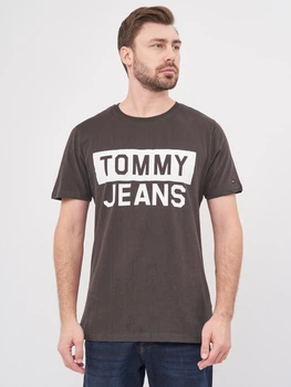 Футболка хлопковая длинная мужская Tommy Hilfiger 10216.2 2XL Черная