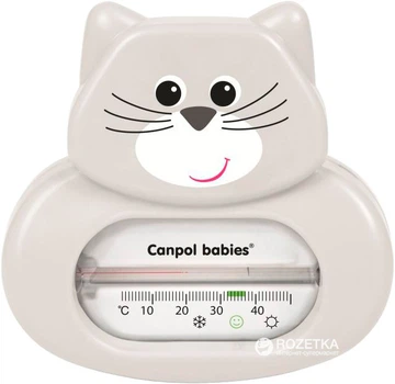 Термометр для води Canpol babies Котик (56/142 Сірий)