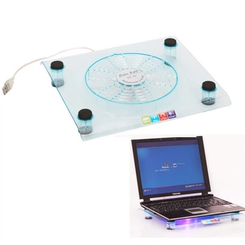 Прозрачная охлаждающая подставка Laptop Cooler 828 (11917mel)
