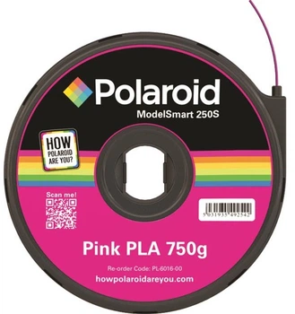 Картридж для 3D ручки ModelSmart 250s PLA, 1.75мм, 0.75кг, рожевий Polaroid 000323977