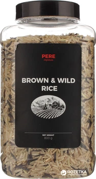 Суміш рису Pere нешліфованого та дикого 800 г (0.8 кг) (4820191590526)