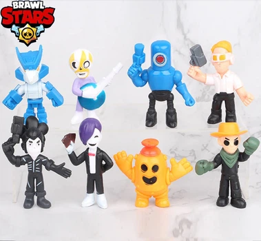 Игровой набор Brawl stars Бравл Старс 8 фигурок 7 см N6 Игрушки популярной игры