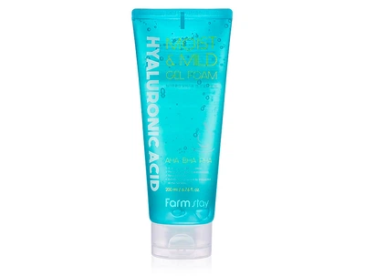 Мягкая гелевая очищающая пенка с гиалуроновой кислотой FarmStay Hyaluronic Acid Moist & Mild Gel Foam, 200мл (8809480773075)