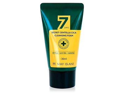 Очищающая пенка для проблемной кожи с экстрактом центеллы May Island 7 Days Secret Centella Cica Cleansing Foam, 30мл (8809515402345)