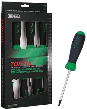 Набор отверток Toptul TORX с отверстием T10-T40 6 предметов (GAAE0610)
