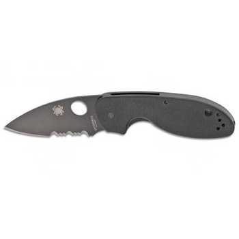 Ніж Spyderco Efficent Black Blade Serrated (C216GPSBBK)