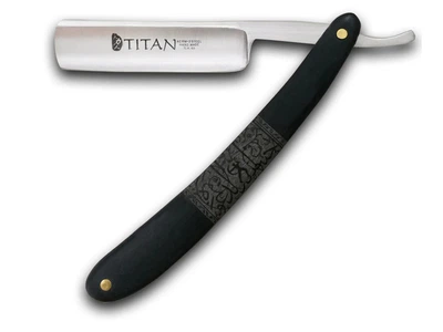 Бритва опасная Titan Клинковая с титановым лезвием под ретро Черный (1008-621-02)