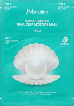Трёхшаговый набор для сияния кожи - JMsolution Marine Luminous Pearl Balancing Mask (essence/1.5ml + mask/27ml + cr/1.5ml) (633435-45669)