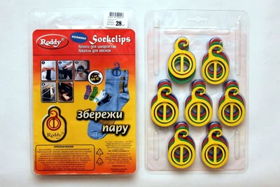Клипсы прищепки для носков Roddy (блистер) 28шт