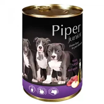 Влажный корм для собак Dolina Noteci Piper Junior Dog с телятиной и яблоком 400 гр