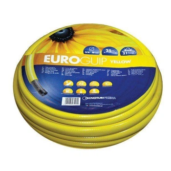 Шланг садовий діаметр 1/2" довжина 20 м Euro Guip Yellow Tecnotubi