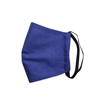 Детская маска защитная многоразовая Time Textile Синяя Синий M004 От 6 до 10 лет