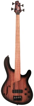 Бас-гитара CORT B4FL MHPZ (Open Pore Trans Black Burst) CORT Прозрачный открытый санберст - Open Pore Trans Black Burst