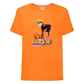 Футболка детская Наруто 054 (Naruto) оранжевая (NAR orn 054) 152 см