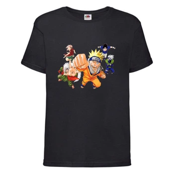 Футболка дитяча Наруто 002 (Naruto) чорна (NAR blc 002) 128 см
