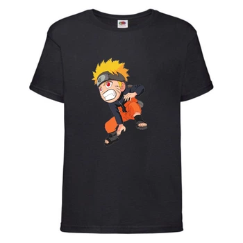 Футболка дитяча Наруто 029 (Naruto) чорна (NAR blc 029) 140 см
