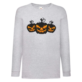 Лонгслив реглан Хелловин 0002 (Halloween) серый (HAL gr 0002) 104 см