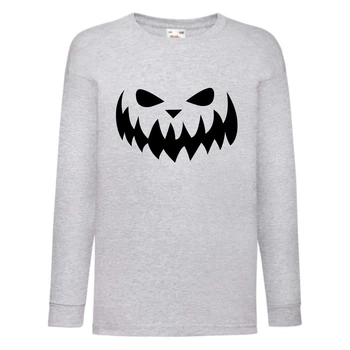 Лонгслив реглан Хелловин 0007 (Halloween) серый (HAL gr 0007) 140 см
