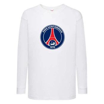 Лонгслив реглан Футбольний клуб Париж Сен - Жермен (Paris Saint Germain) білий (FOOT wh 009) 140 см