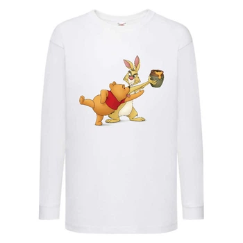 Лонгслив реглан Винни Пух 010 (Winnie Pooh) белый (WP wh 010) 116 см