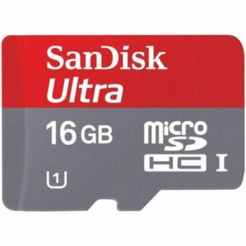 Флешка карта пам'яті SanDisk Ultra microSD XC 16 GB class 10 SD адаптер
