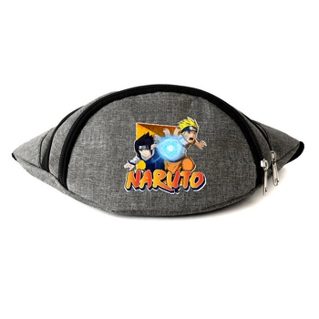 Сумка Бананка на пояс Наруто (Naruto-07) Cappuccino Toys Сіра