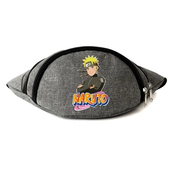 Сумка Бананка на пояс Наруто (Naruto-06) Cappuccino Toys Сіра