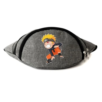 Сумка Бананка на пояс Наруто (Naruto-09) Cappuccino Toys Сіра