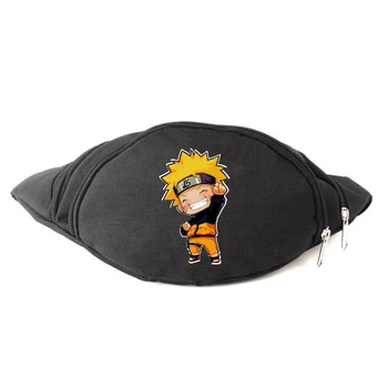 Сумка Бананка на пояс Наруто (Naruto-08) Cappuccino Toys чорна