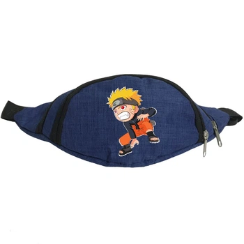 Сумка Бананка на пояс Наруто (Naruto-09) Cappuccino Toys синя