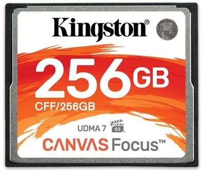Карта пам'яті Kingston Compact Flash Canvas Focus 256 GB (150R/130W) (6482536)