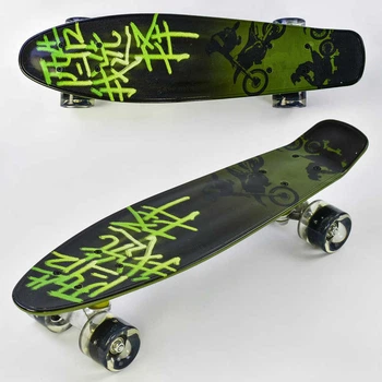 Пенни Борд для детей со светящимися колесами F 9160 Best Board, доска=55см, колёса PU, d=6см