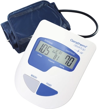 Тонометр автоматичний електронний для вимірювання тиску на плече Geratherm Easy Med DESKTOP GP-6621 Original Білий