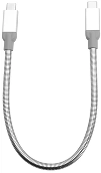 Кабель Verbatim USB-C - USB-C Сріблястий 30 cм (48867)