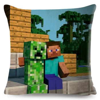 Декоративная подушка для геймера Generic Minecraft Майнкрафт, 45х45 см Принт 521