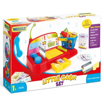 Игрушка Wader Кассовый аппарат с картой, наличными, и продуктами (25500)