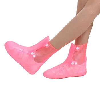 Бахилы на обувь резиновые от воды и грязи Lesko SB-108 S 34-35 Pink (15000)