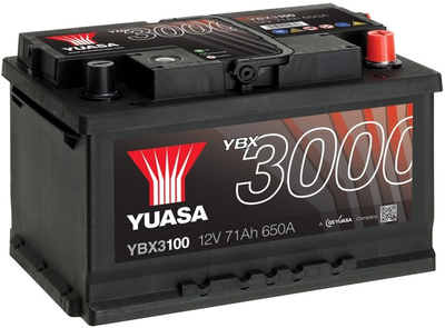 Автомобильный аккумулятор Yuasa 12V 71Ah SMF Battery YBX3100 (0) (YBX3100)