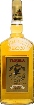 Текіла Tres Sombreros Голд 38% 1 л (8414771862644)