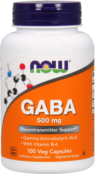 Аминокислота Now Foods GABA Гамма-Аминомасляная Кислота 500мг