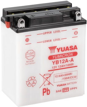 Мото аккумулятор Yuasa 12V 12.6Ah YuMicron Battery YB12A-A (сухозаряжений) (YB12A-A)