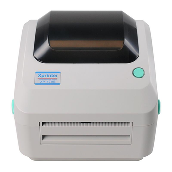Термопринтер для печати этикеток Xprinter XP-470B + Bluetooth (Гарантия 1 год) Grey